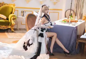 Coser Masaki Ya Qi stuns in Azur Lane Formidable dress a captivating portrayal of elegance and charm - image 1