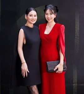 Elegance Redefined: Runner-up Huyen My and MC Mai Ngoc Showcase Stunning Style and Sophistication - image 4
