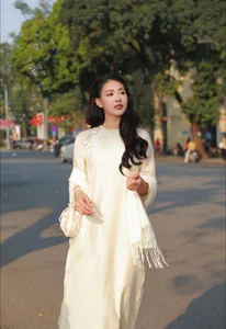 Timeless Elegance of Hanoi in a Traditional Silk Ao Dai - image 2