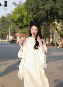 Timeless Elegance of Hanoi in a Traditional Silk Ao Dai - image 3
