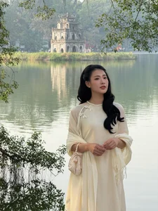Timeless Elegance of Hanoi in a Traditional Silk Ao Dai - image 7