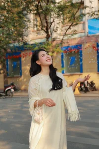 Timeless Elegance of Hanoi in a Traditional Silk Ao Dai - image 6