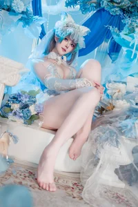 Natsuko Azur Lane Cheshire Wedding Dress Cosplay Gallery - image 11