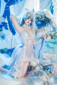 Natsuko Azur Lane Cheshire Wedding Dress Cosplay Gallery - image 9