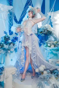 Natsuko Azur Lane Cheshire Wedding Dress Cosplay Gallery - image 4