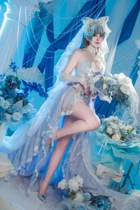 Natsuko Azur Lane Cheshire Wedding Dress Cosplay Gallery - image 14