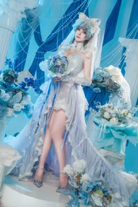 Natsuko Azur Lane Cheshire Wedding Dress Cosplay Gallery - image 7