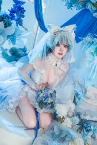Natsuko Azur Lane Cheshire Wedding Dress Cosplay Gallery - image 2