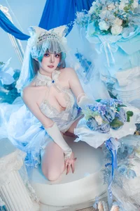 Natsuko Azur Lane Cheshire Wedding Dress Cosplay Gallery - image 8