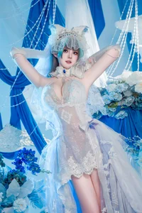 Natsuko Azur Lane Cheshire Wedding Dress Cosplay Gallery - image 16