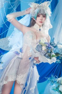 Natsuko Azur Lane Cheshire Wedding Dress Cosplay Gallery - image 6