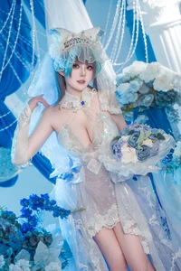 Natsuko Azur Lane Cheshire Wedding Dress Cosplay Gallery - image 10