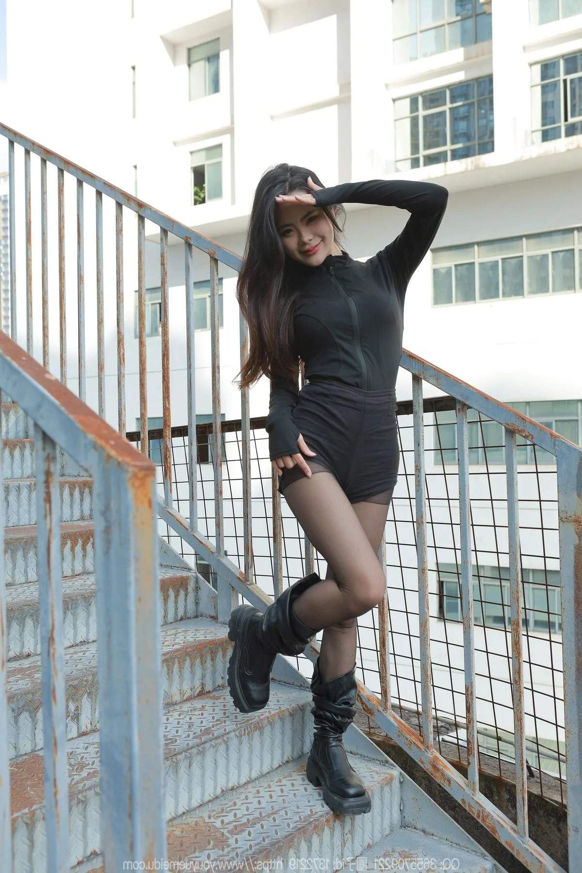 High-Fashion Elegance in IESS No.1634 featuring Model Tu Tu