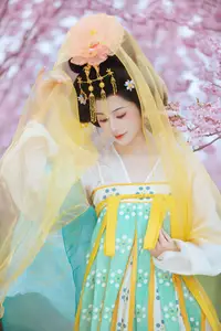 YiTuYu Vol.8745: Shi Yu Shi Ya – Captivating Hanfu Beauty Amidst Cherry Blossoms - image 5