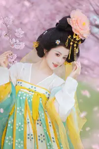 YiTuYu Vol.8745: Shi Yu Shi Ya – Captivating Hanfu Beauty Amidst Cherry Blossoms - image 6