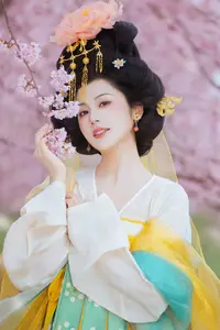 YiTuYu Vol.8745: Shi Yu Shi Ya – Captivating Hanfu Beauty Amidst Cherry Blossoms - image 8