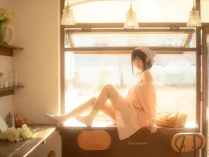 Discover the Sweet Charm of Coser NAGISA in New Photoshoot Part01: Adorable Moments in a Cozy Setting. - image 11