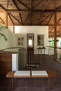 Sustainable 3-Story Home Featuring Traditional Coconut Wood Roofing and Local Architecture - image 27