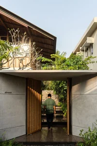 Sustainable 3-Story Home Featuring Traditional Coconut Wood Roofing and Local Architecture - image 7