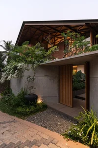 Sustainable 3-Story Home Featuring Traditional Coconut Wood Roofing and Local Architecture - image 29
