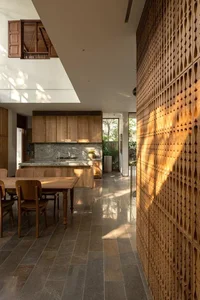 Sustainable 3-Story Home Featuring Traditional Coconut Wood Roofing and Local Architecture - image 17
