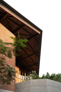 Sustainable 3-Story Home Featuring Traditional Coconut Wood Roofing and Local Architecture - image 23