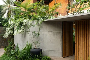 Sustainable 3-Story Home Featuring Traditional Coconut Wood Roofing and Local Architecture - image 5