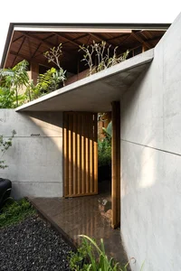 Sustainable 3-Story Home Featuring Traditional Coconut Wood Roofing and Local Architecture - image 14