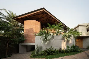 Sustainable 3-Story Home Featuring Traditional Coconut Wood Roofing and Local Architecture - image 13