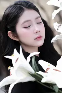 Timeless Beauty: Graceful Vietnamese Lady in Black Ao Dai Captivates with Asian Elegance. - image 9