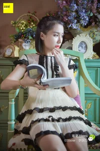 IESS 087 Jun Jun: Elegant Polka Dot Stockings and Classic High Heels Fashion Gallery - image 89