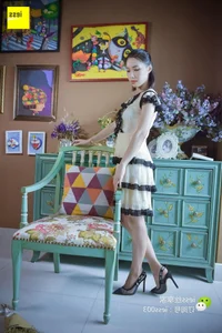 IESS 087 Jun Jun: Elegant Polka Dot Stockings and Classic High Heels Fashion Gallery - image 15