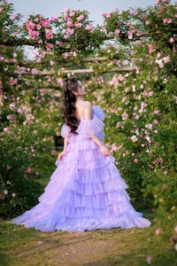 Dreamy Lavender Muse in Golden Flower Garden - image 7