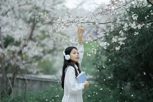 Long Xing Er: Graceful Cherry Blossom Muse – YiTuYu Vol.8741 Poetic Portrait - image 5