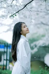 Long Xing Er: Graceful Cherry Blossom Muse – YiTuYu Vol.8741 Poetic Portrait - image 14
