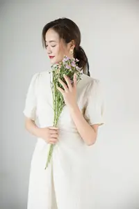 Zhou Xu Xu: Pure Beauty with Flowers in the Enchanting YiTuYu Vol.8758 Collection - image 10