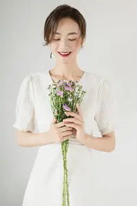 Zhou Xu Xu: Pure Beauty with Flowers in the Enchanting YiTuYu Vol.8758 Collection - image 14