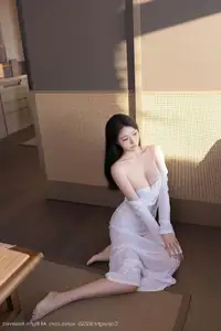 An Ran's Elegant White Dress XiuRen No.10747 Captivating Serenity in Natural Light. - image 10