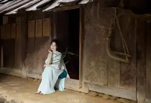 Vietnamese Grace: Elegant Portrait of a Young Woman in Lush Nature - image 14