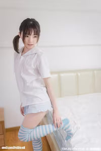 MTYH Vol.216: Kitaro Ketaro Charming Schoolgirl Style with Elegant Blue Striped Socks - image 7