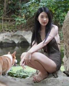 Captivating Thai Influencer Stuns as a Waterfall Goddess in Breathtaking Nature Photoshoot - image 8