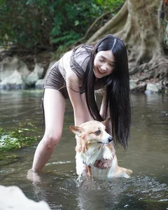 Captivating Thai Influencer Stuns as a Waterfall Goddess in Breathtaking Nature Photoshoot - image 2