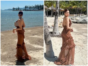 Lan Khue Enjoys a Luxurious Family Vacation with Husband and Son - image 3