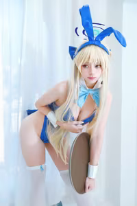 Coser Fa Cai A Xian embodies enchanting Time Bunny Girl in captivating photoshoot - image 5