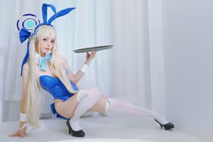 Coser Fa Cai A Xian embodies enchanting Time Bunny Girl in captivating photoshoot - image 0