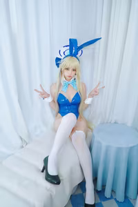 Coser Fa Cai A Xian embodies enchanting Time Bunny Girl in captivating photoshoot - image 6