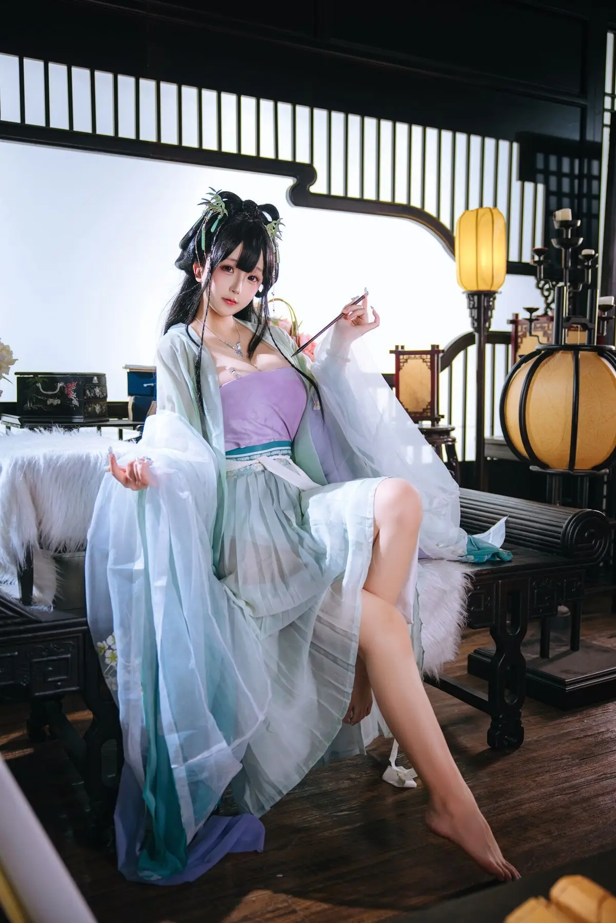 Enchanting Vintage Cosplay: Ri Nai Jiao as the Graceful Shijie - Part 02