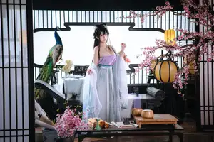 Enchanting Vintage Cosplay: Ri Nai Jiao as the Graceful Shijie - Part 02 - image 1
