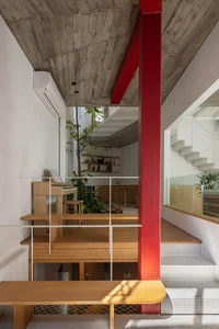 A Hanoi house in a narrow alley filled with natural light and ventilation - image 4