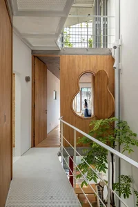 A Hanoi house in a narrow alley filled with natural light and ventilation - image 0